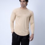 Coitonic Dry-Fit Full Sleeves T-Shirt - Beige