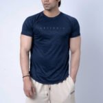 Coitonic Dry-Fit Half Sleeves T-Shirt - Navy Blue
