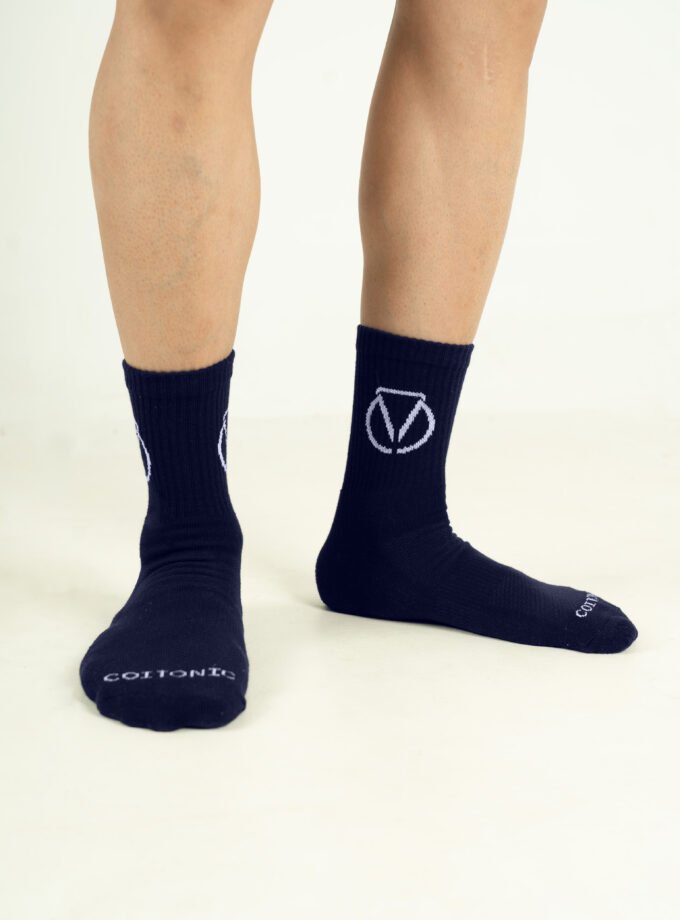 GripStride Socks - Navy Blue